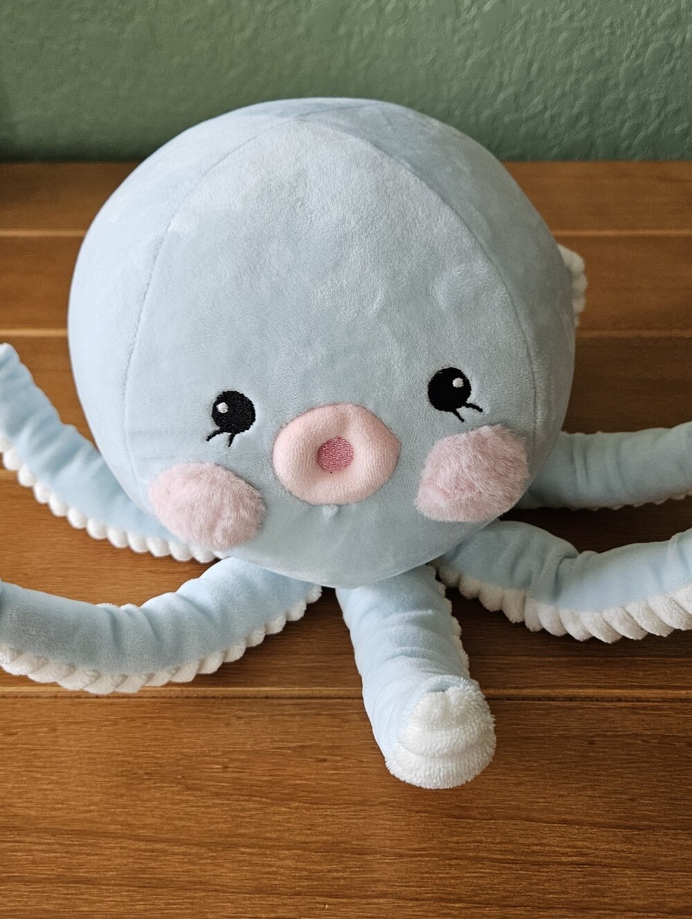 Daiso Blue Octopus Stuffed Animal Ocean Series Soft Pastel Kawaii Plush